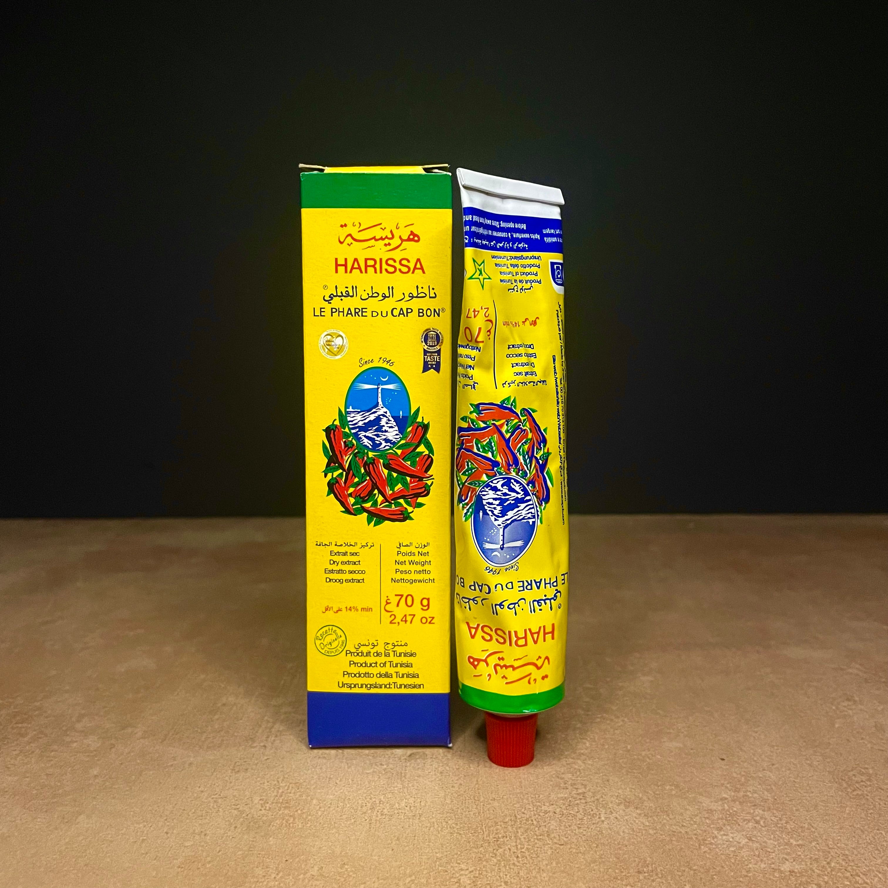Le Phare du Cap Bon harissa paste, 70g tube